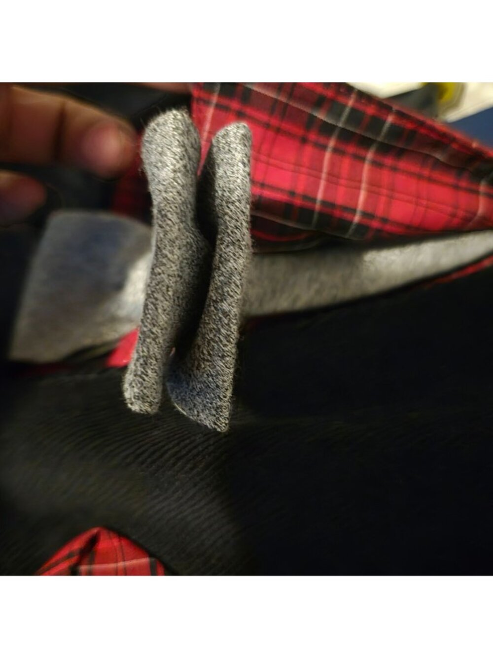 IZOD Boys Sz 14 Suit Set 4Piece Red Plaid Shirt Black Vest Grey Pants Formal New - Picture 4 of 6